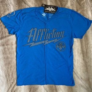 Affliction raw hem Tshirt